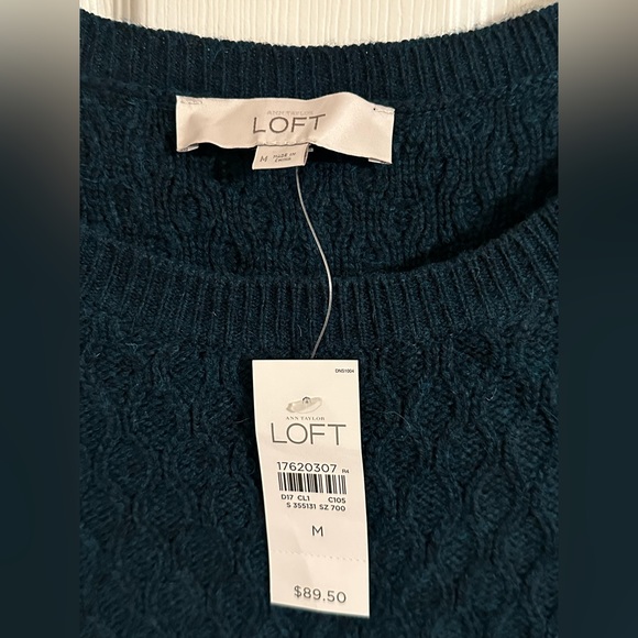 NWT LOFT Green Sweater Dress - Picture 3 of 4